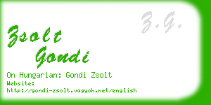 zsolt gondi business card